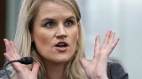 Former Facebook employee Frances Haugen speaks during a hearing of a Senate Subcommittee on Capitol Hill, Tuesday, Oct. 5, 2021, in Washington.