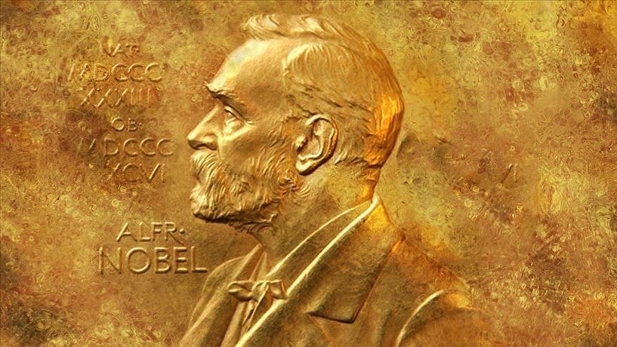 Dinamitin mucidi İsveçli kimyager ve mühendis Alfred Bernhard Nobel'in silüeti, Nobel Ödülleri, İsveçli kimyagerin vasiyeti üzerine verilmeye başlandı.