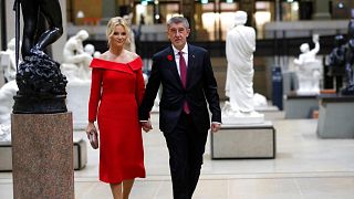 Czech Republic Prime Minister Andrej Babis and wife Monika Babisova