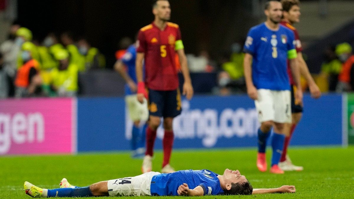 شکست ایتالیا در مقابل اسپانیا