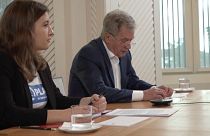 Nella Salminen a été selectionnée par l'organisation Plan International pour travailler le temps d'une journée aux côtés du président Niinisto.