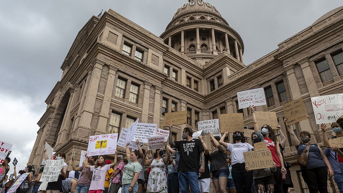 من احتجاج ضد قانون الإجهاض في تكساس 