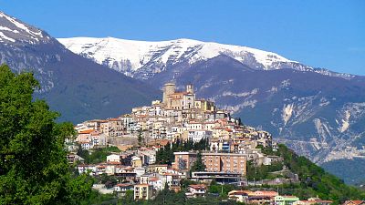 Aerial view of Casoli, Italy.
