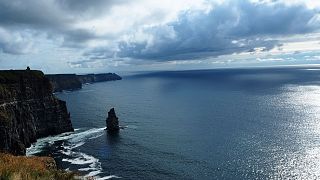 The Cliffs of Moher in the Burren region of County Clare, Ireland.