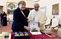 Angela Merkel and Pope Francis