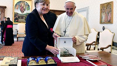 Angela Merkel and Pope Francis