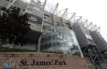 A general view of Newcastle United's stadium ahead of news of the latest developments in the sale of the club to the Saudi sovereign wealth fund for $408m