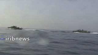 قطع بحرية تابعة للحرس الثوري الإيراني في مياه الخليج الفارسي.