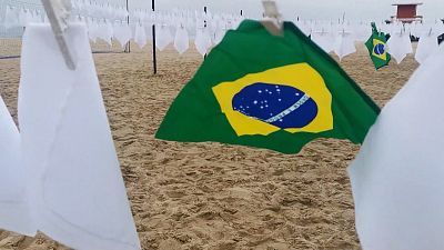 Brazil event commemorates 600,000 COVID victims