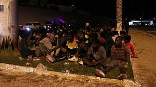 Libyan security forces detain migrants following escape attempt