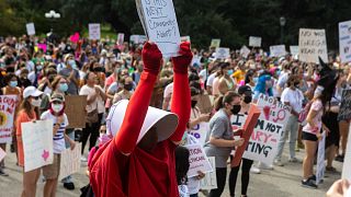 Teksas'ta kürtaj yasası protestosu