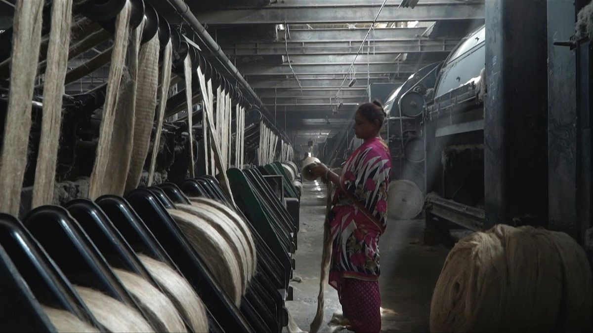 مصنع يعمل على استعادة مجد الجوت المفقود في الهند.