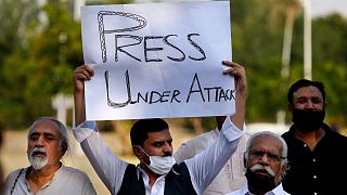تظاهرات در پاکستان در اعتراض به ناامنی و تهدید جان خبرنگاران