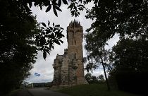 The National Wallace Monument in Stirling, built to honor Sir William Wallace, the 13th century Scottish independence hero who defeated English invaders in 1297