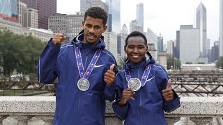 Ethiopia's Seifu Turi and Kenya's Chepng'etich win Chicago Marathon