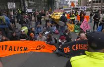 "Rebelião da Extinção" faz demonstração pelo clima em Haia