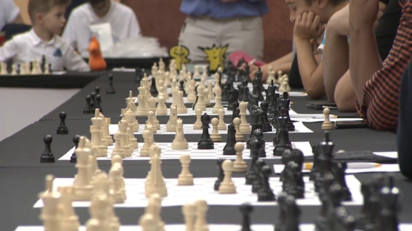 Judit Polgár at an International Chess Competition in New York