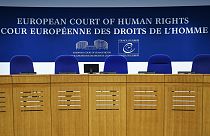 The inside of the European Court of Human Rights (ECHR) in Strasbourg