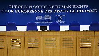 The inside of the European Court of Human Rights (ECHR) in Strasbourg