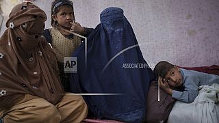 Famille afghane à Kaboul (Afghanistan), le 09/10/2021