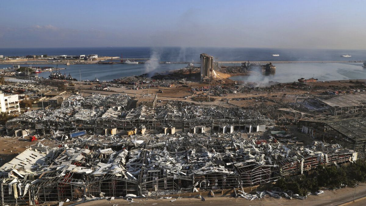 Beyrut Limanı'nda meydana gelen patlama (Arşiv)