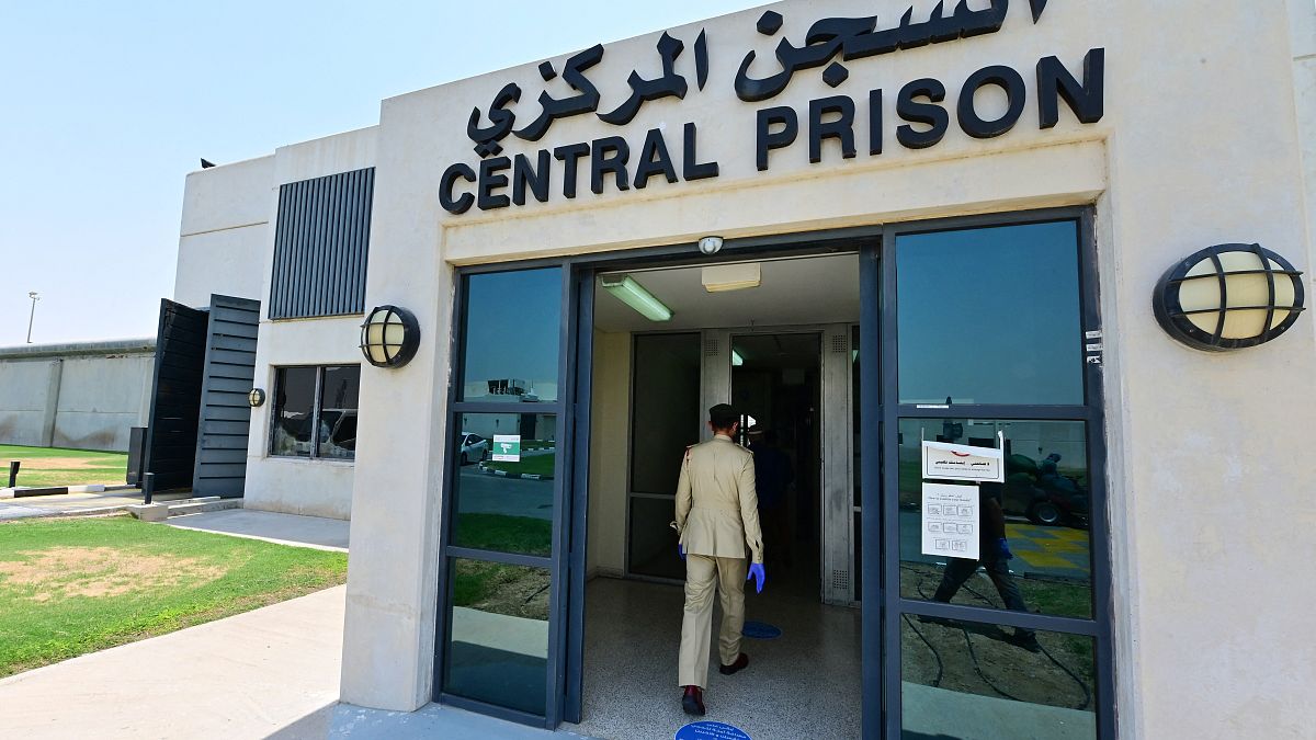 السجن المركز في مدينة دبي بالإمارات العربية المتحدة