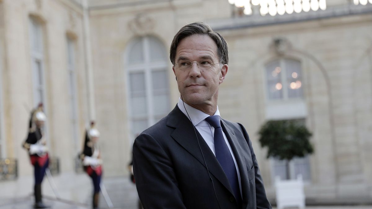 Dutch Prime Minister Mark Rutte pictured at the Elysee Palace in Paris in August.