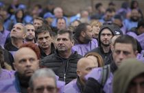 Hundreds of Bulgarian coal miners and energy workers staged a protest in Sofia.