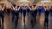 Rockettes rehearse for live Christmas show