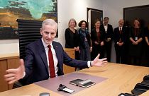 Prime Minister Jonas Gahr Støre he took over office in Oslo on Thursday.