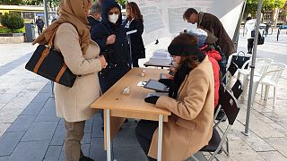 Előválasztás a Nyugati téren Budapesten