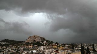 صورة التقطت للعاصمة اليونانية، أثينا في 15 أكتوبر 2021