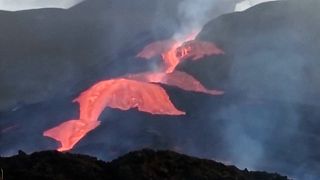 Die Lavaströme auf La Palma an diesem Freitag