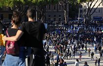 Covid-19 : en Italie, moins de manifestants contre le "Green Pass"