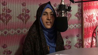 مقر إذاعة "عروج" الأفغانية في فرح في غرب أفغانستان.