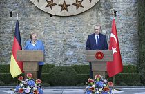 Almanya Başbakanı Angela Merkel - Cumhurbaşkanı Recep Tayyip Erdoğan