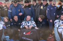 Russian actor, director arrive back on earth from ISS