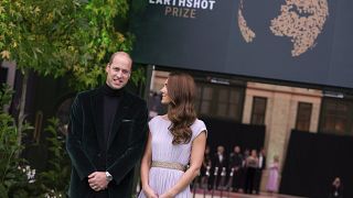 Le prince William et son épouse Kate, la duchesse de Cambridge lors de la cérémonie Earthshot.