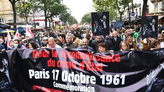 Demonstration in Paris on 60th anniversary of massacre of Algerians