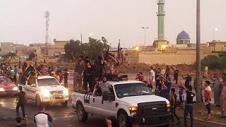 مقاتلوتنظيم داعش في مدينة الموصل شمال العراق، الأربعاء 25 يونيو/ حزيران 2014