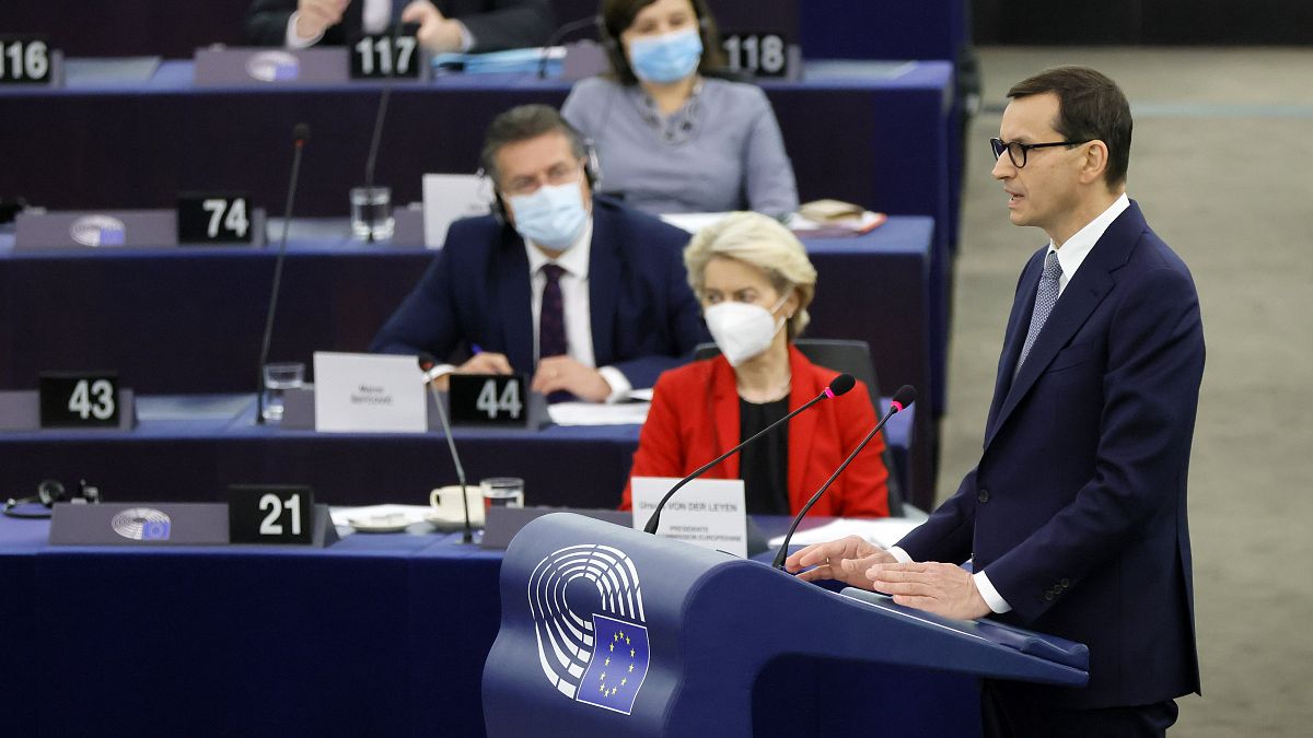 Polish PM Mateusz Morawiecki attacked the EU institutions for exceeding their competences.