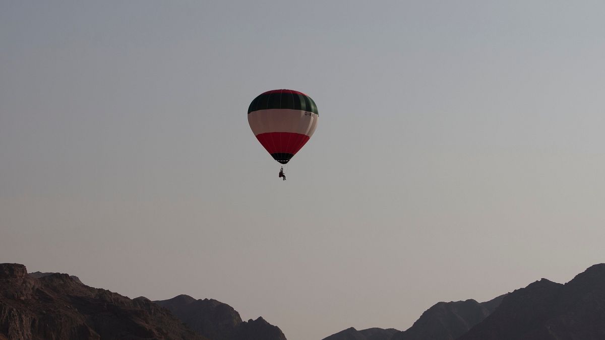 İsrail'de bir uçan balon