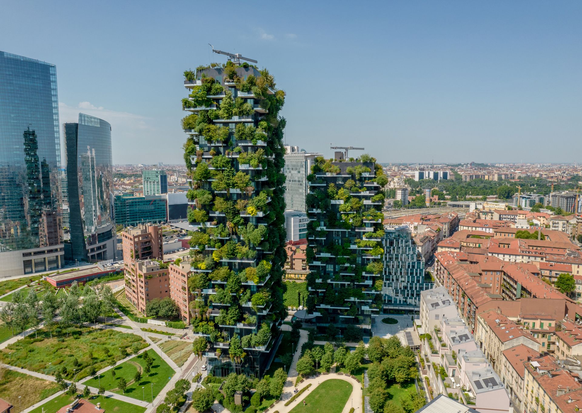to the Milan apartments where 300 humans live in harmony with