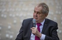 Archív: Milos Zeman cseh elnök Prágában 2021. május 10-én.