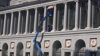 Die Polizei verhandelte von außen mit den Eingeschlossenen im Prado-Museum