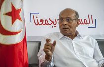 الرئيس الأسبق المنصف المرزوقي في تونس. 