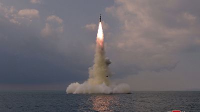 Испытания баллистической ракеты в Северной Корее 19 октября 2021