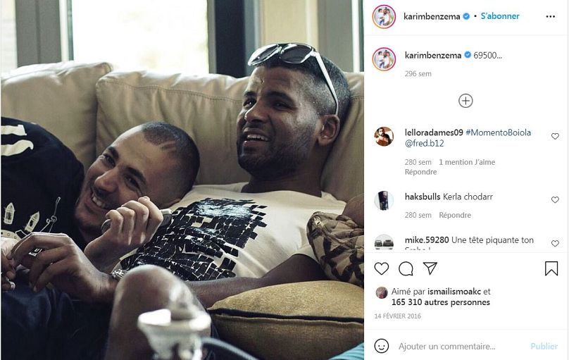 Benzema'nın Instagram hesabı