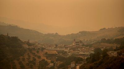 Wildfires made the sky orange in Spain, earlier this year.