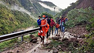 Glissement de terrain dans l'Etat de l'Uttarakhand, le 20 octobre 2021